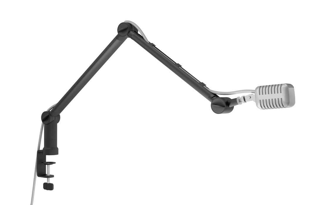 ICY BOX Professioneller Mikrofon-Arm mit Tischhalterung, 360 degree drehbar, 3/8 '' bis 5/8 '' Adapt