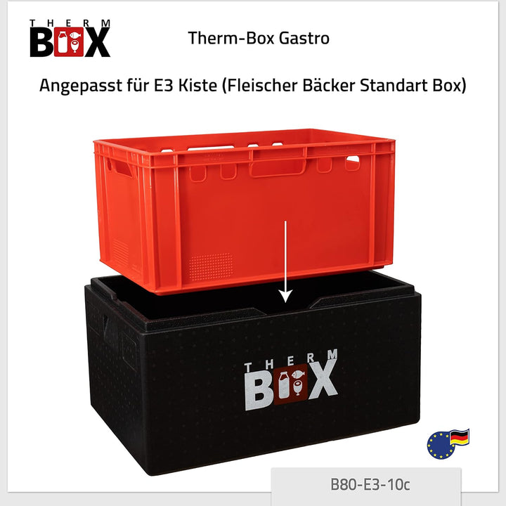 THERM BOX Styroporbox Profi gross mit Kühlakku für Kühlbox Transportbox Thermobehälter Wiederverwend
