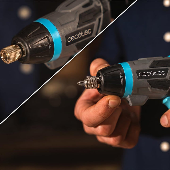 Cecotec Akkuschrauber PowerGyro 4000 Flash, 3,6 V, 1500 mAh, 6 Nm Drehmoment, 2-in-1 Drehgriff, 230
