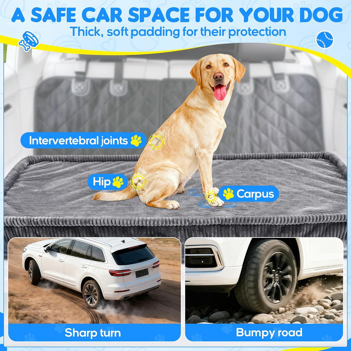 Loiion Hundebett Grosse Hunde Auto, rutschfeste Hundematte Auto, Weicher Rücksitz Autodecke Hund Rüc
