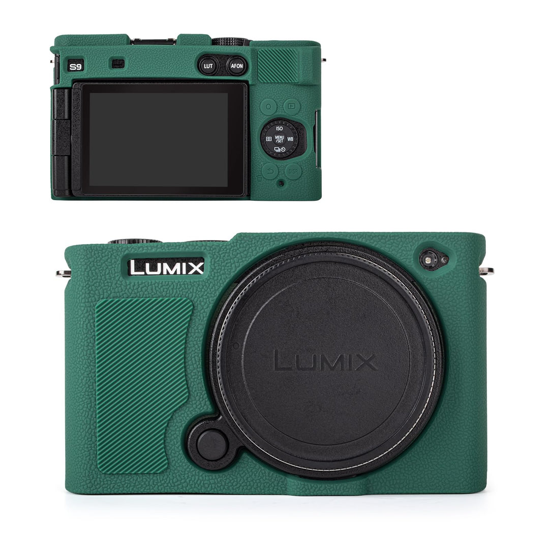 MUZIRI KINOKOO Weiche Silikon Tasche Kompatibel für Panasonic Lumix S9 Mirrorless Kamera, Schutzhüll