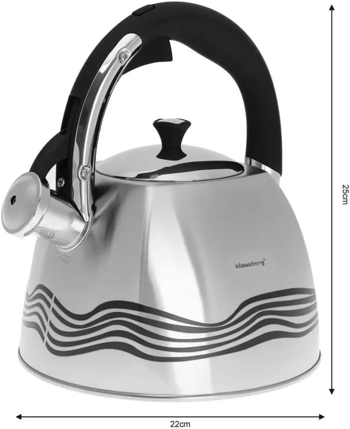 Magic Wasserkessel eckig Farbwechsel 3 Liter Induktion Flötenkessel Tee/Pfeif