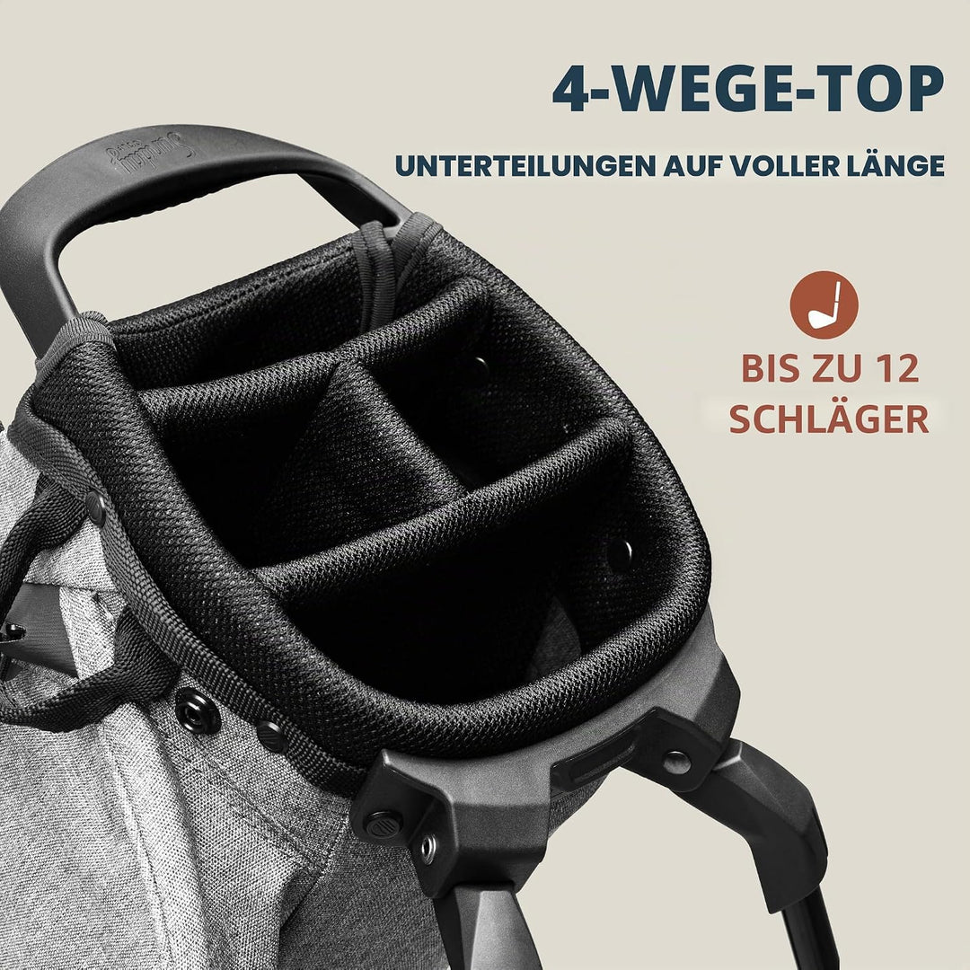Sunday Golf EL Camino Tasche – Leichte Tasche mit Gurt und Ständer – Einfach zu tragen – Par 3 und S