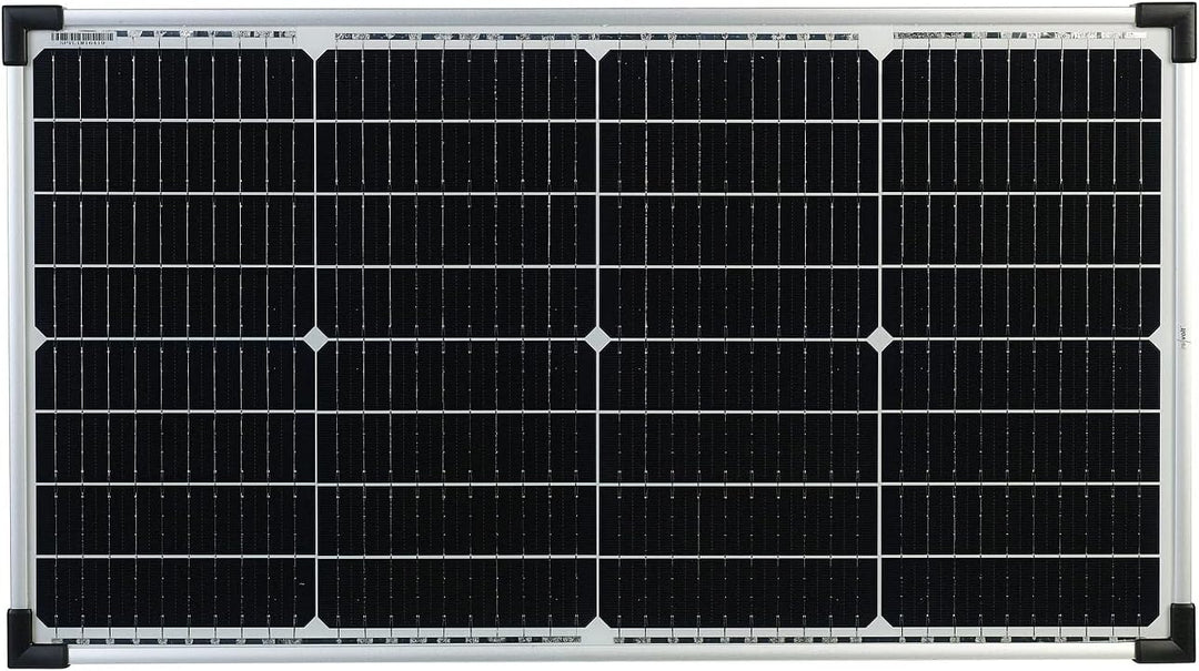 revolt Solarzelle: Mobiles Solarpanel mit monokristallinen Zellen, 60 W, silber (Solarplatte)