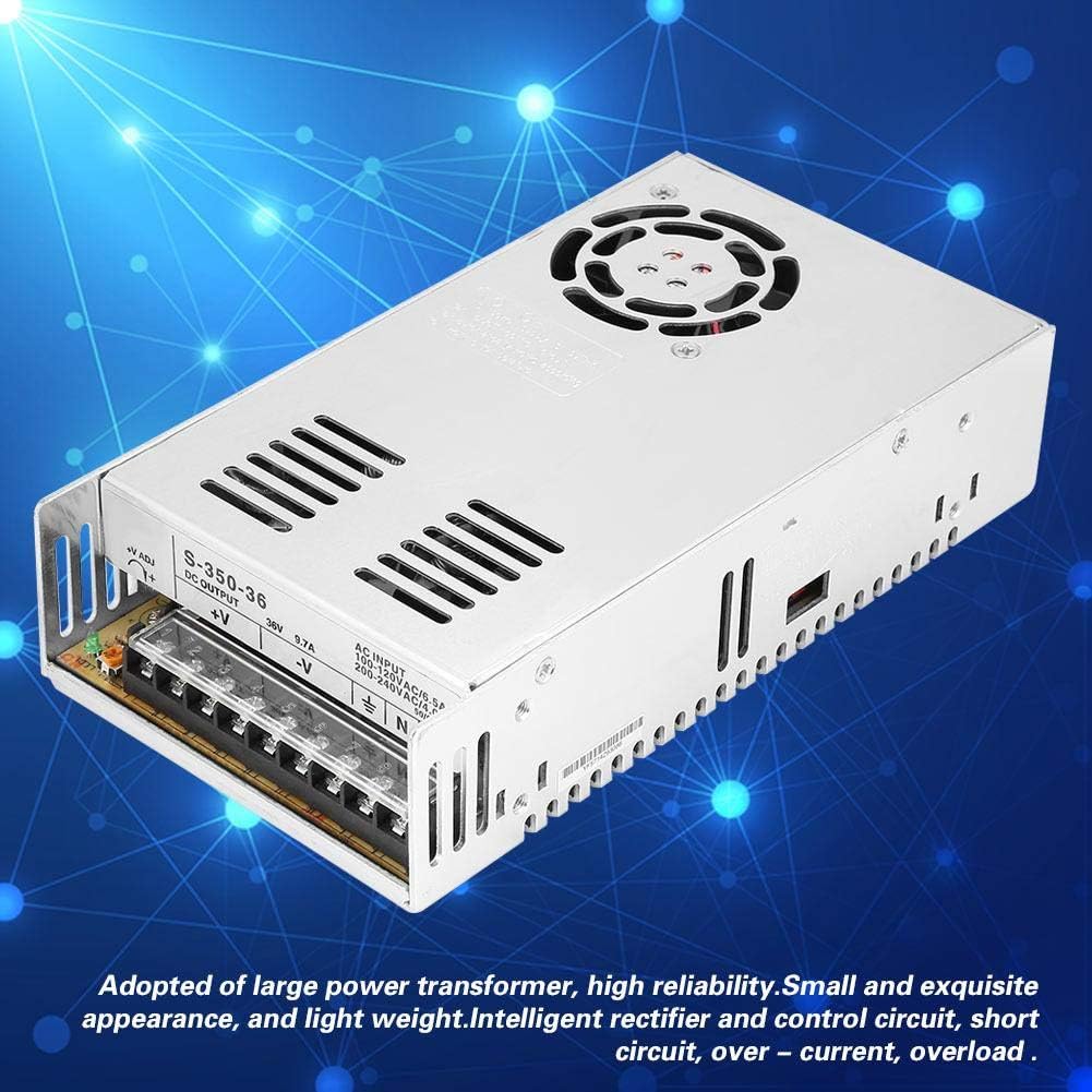 Vikye Netzteil, S-350-36 Schaltnetzteil 36V 350W Sicherheitsüberwachung Industrielles Wechselstromne