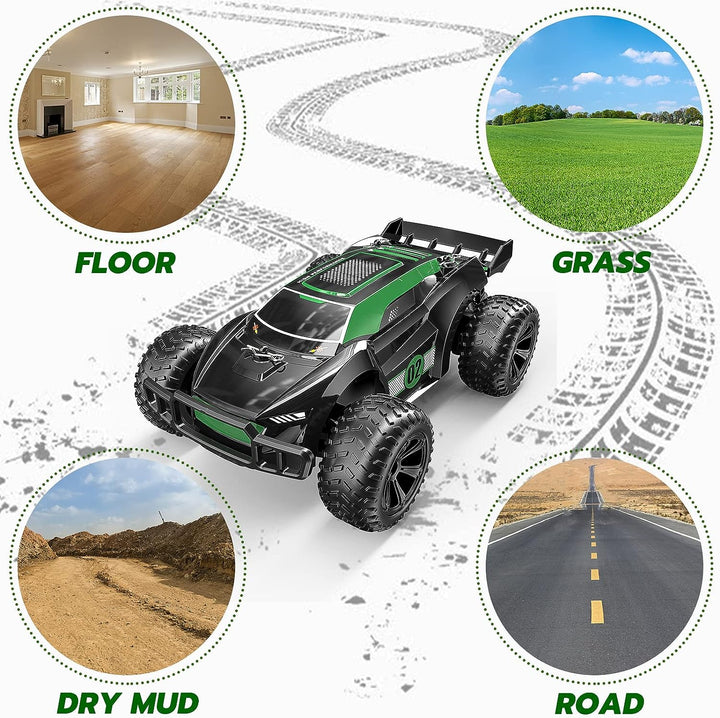 Kizeefun Ferngesteuertes Auto, 1:22 RC Autos für Kinder mit 360° Stunt Rennauto, 2.4GHz Fernsteuerun