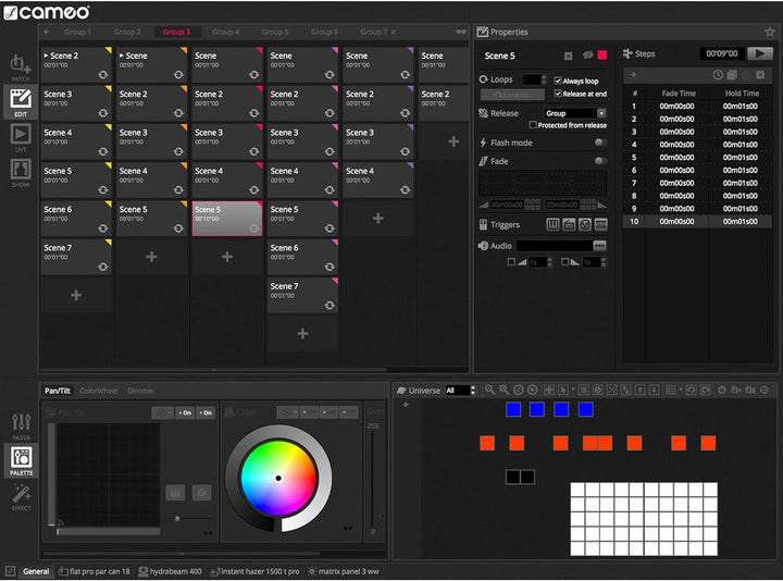 Cameo DVC PRO 1024-Kanal USB zu DMX-Interface mit WiFi-Access und Steuerungssoftware