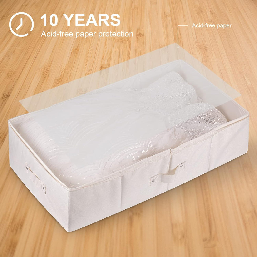 Ourea Hochzeitskleid-Box – Konservierungsbox für Hochzeitskleid, mit 20 Blatt säurefreiem Seidenpapi