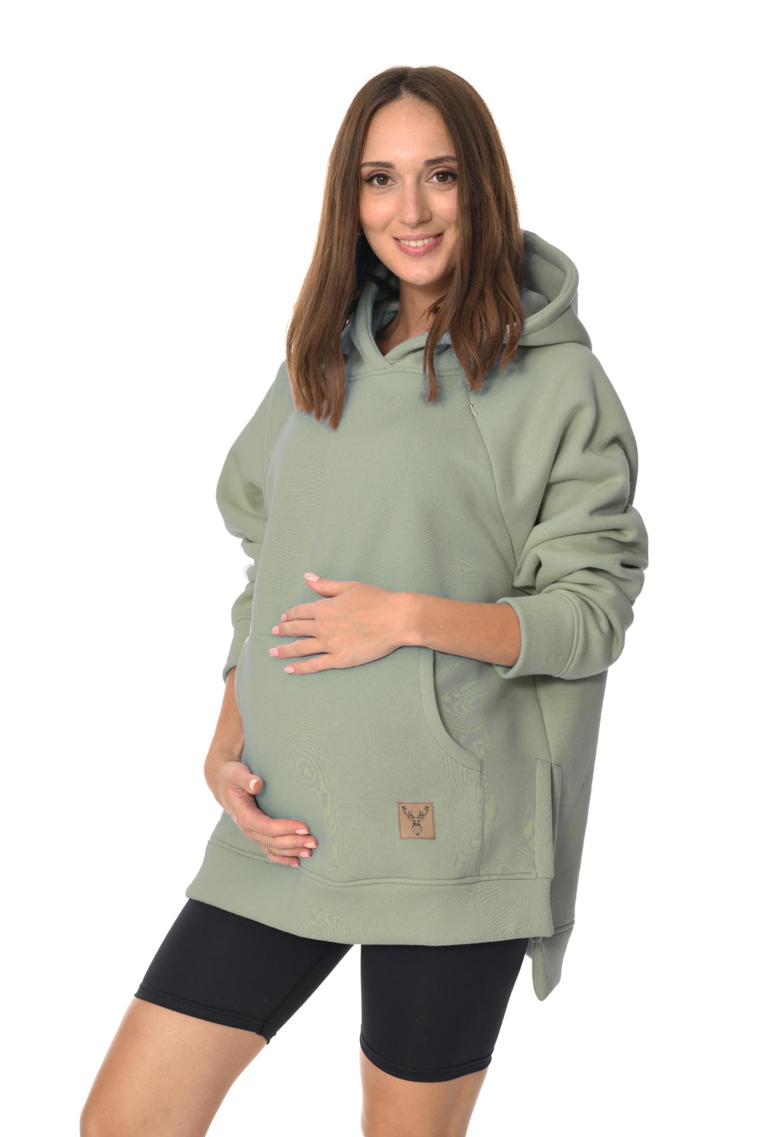 MijaCulture Umstandsmode 2in1 Stillpullover & Umstandspullover Stilltop Stillpulli Stella M014 S-M O