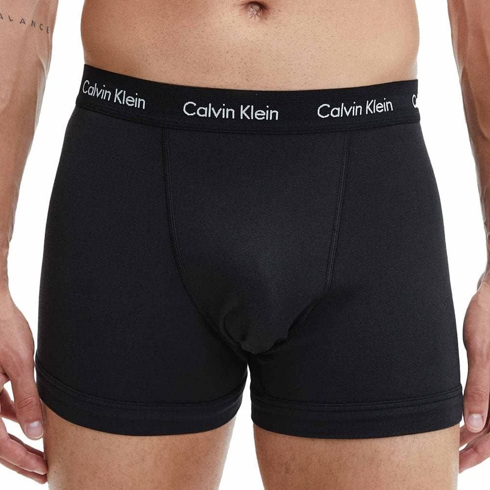 Calvin Klein Baumwolle Stretch 3er Boxershorts, Schwarz/schwarz/verträumter Sternprint S Black/ Blac