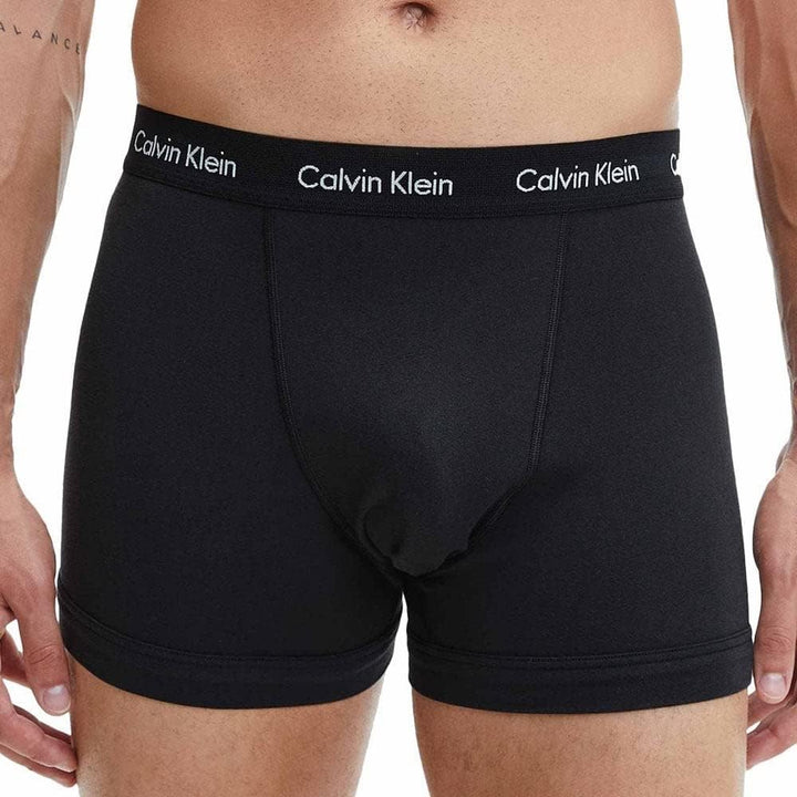 Calvin Klein Baumwolle Stretch 3er Boxershorts, Schwarz/schwarz/verträumter Sternprint S Black/ Blac
