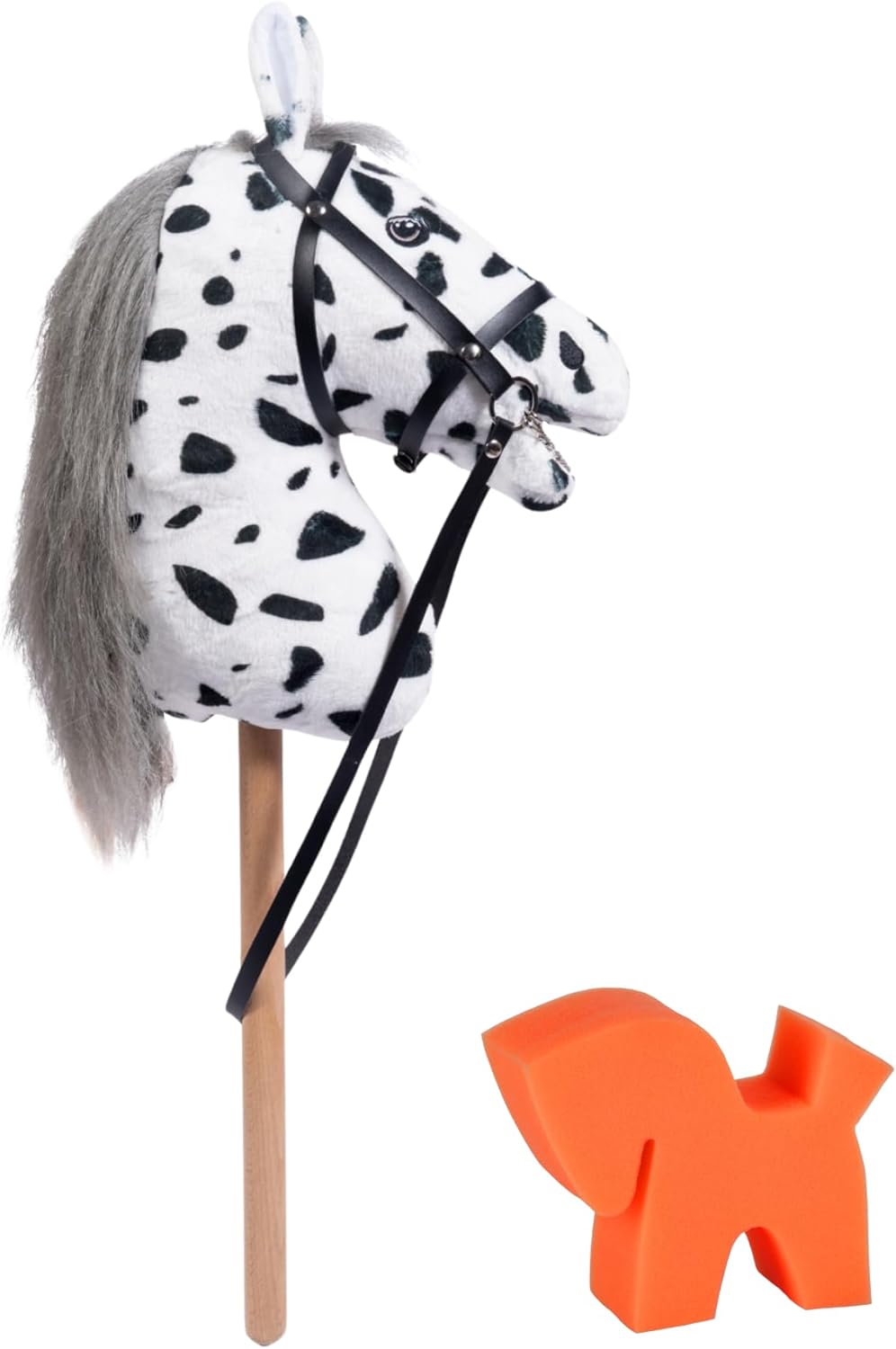 RL24 HKM - Hobby Horse Maya inkl MagicBrush | Steckenpferd mit Trense | Spielpferd aus Plüsch mit Ho