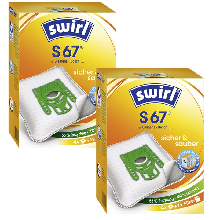 8 Original Swirl Staubsaugerbeutel S67 8x Swirl Beutel S67, 8x Swirl Beutel S67