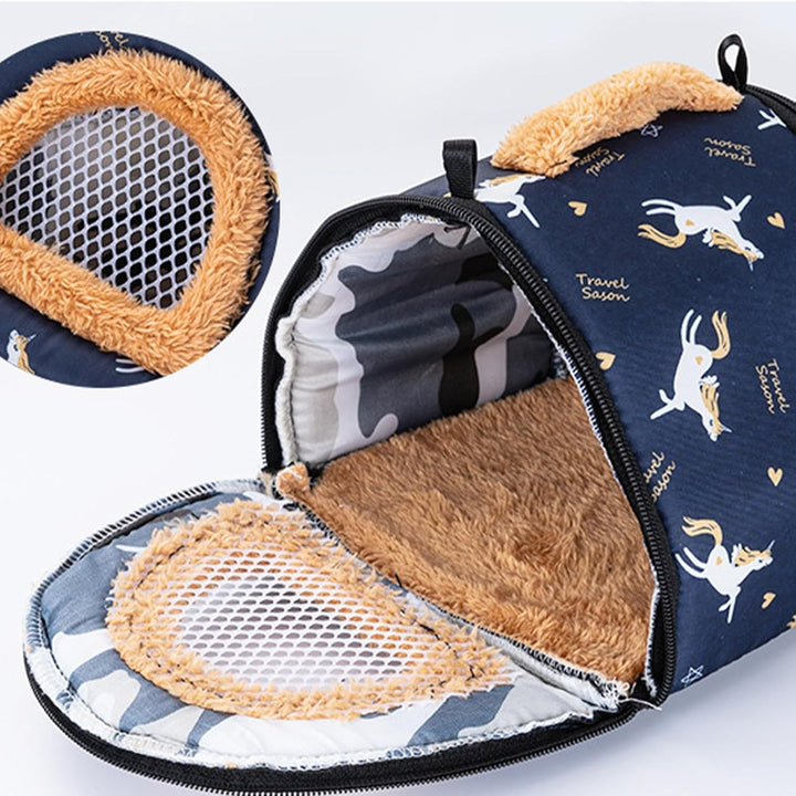 Pet Carriertasche, Hamster -Trägertasche - Hedgehog -Träger Windschutzkoffer,Tragen Sie den ausgehen