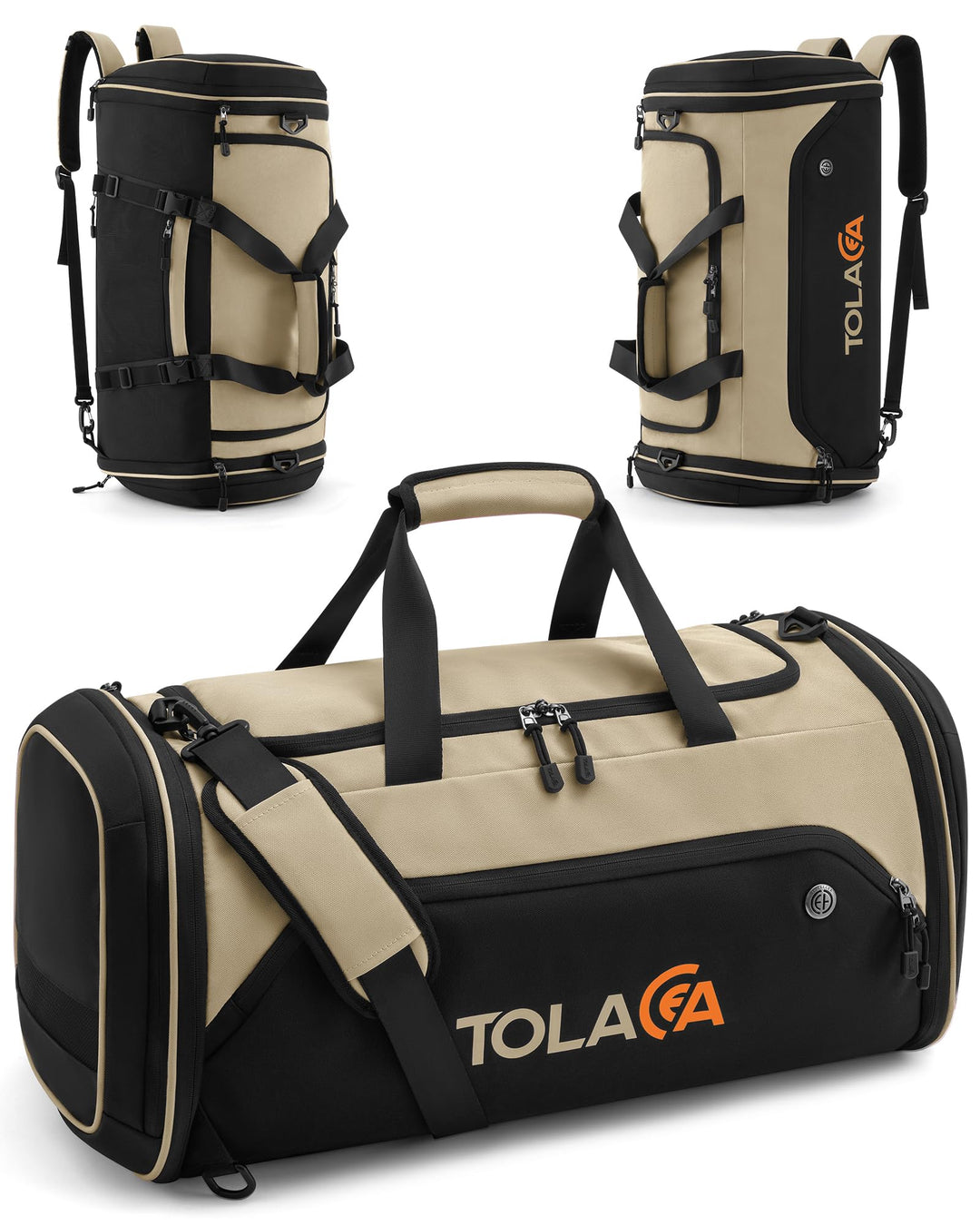 Tolaccea Sporttasche 56–70L für Herren & Damen – Erweiterbare Reisetasche mit Schuhfach & Nassfach,