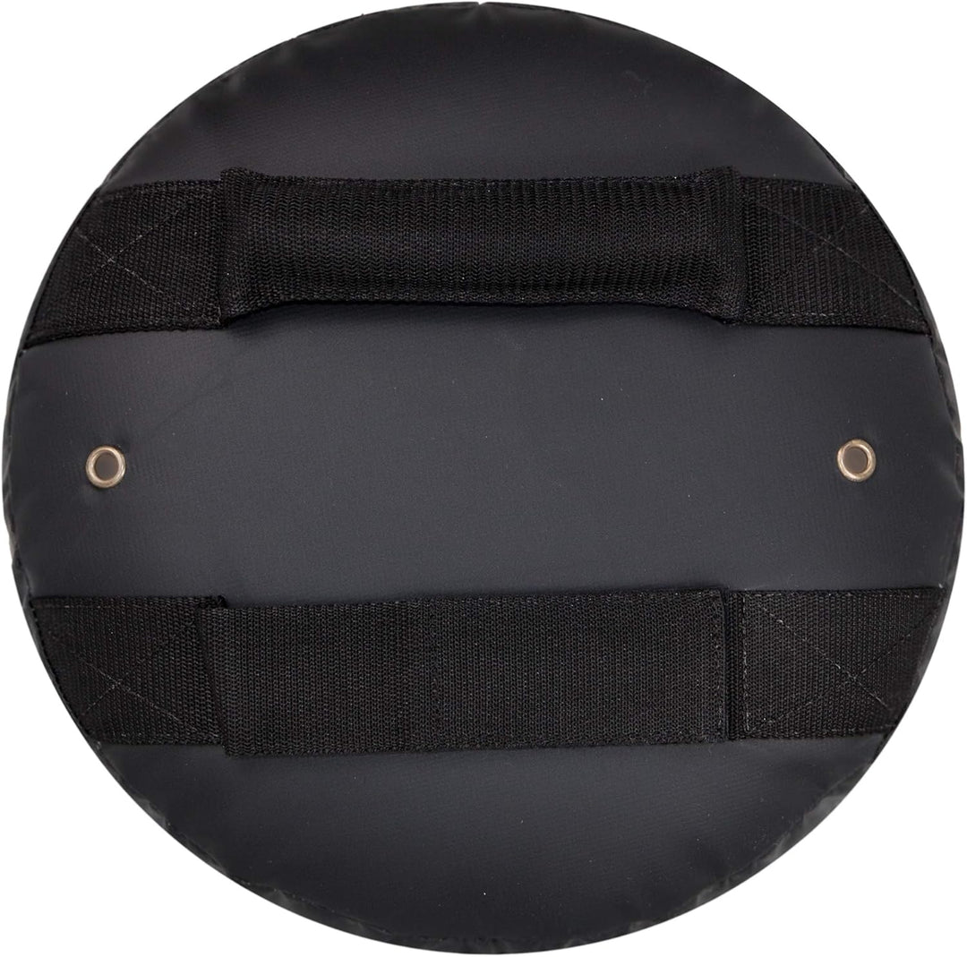 Bay RUND No. 33 Coachinh Mitt 33 x 33 x 12 cm schwarz/orange Leder PU Schlagpolster, Schlagkissen, P