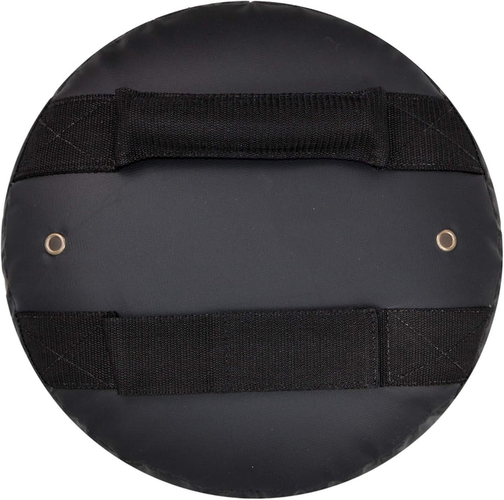 Bay RUND No. 33 Coachinh Mitt 33 x 33 x 12 cm schwarz/orange Leder PU Schlagpolster, Schlagkissen, P