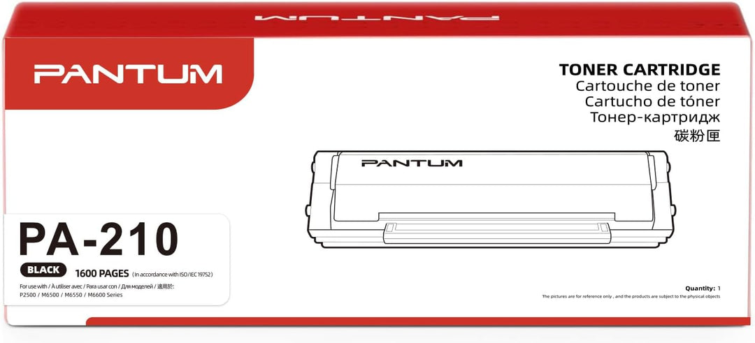 PANTUM PA-210 Original Tonerkartusche Schwarz Laser P2502W P2500W M6500W M6500NW M6508NW M6550NW M65