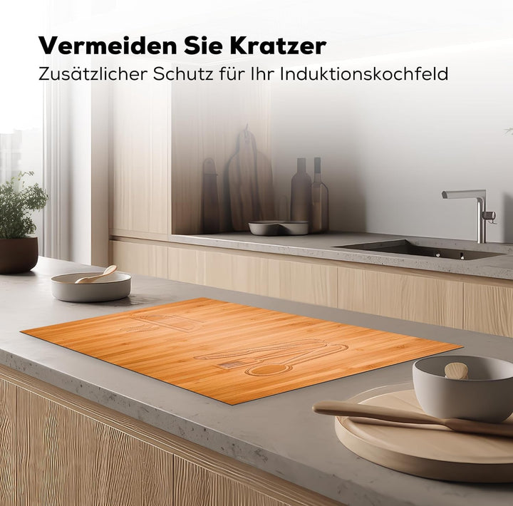 KitchenYeah© Herdabdeckplatte Einteilig Kochfeld Abdeckung Ceranfeld Abdeckplatte Induktionskochfeld