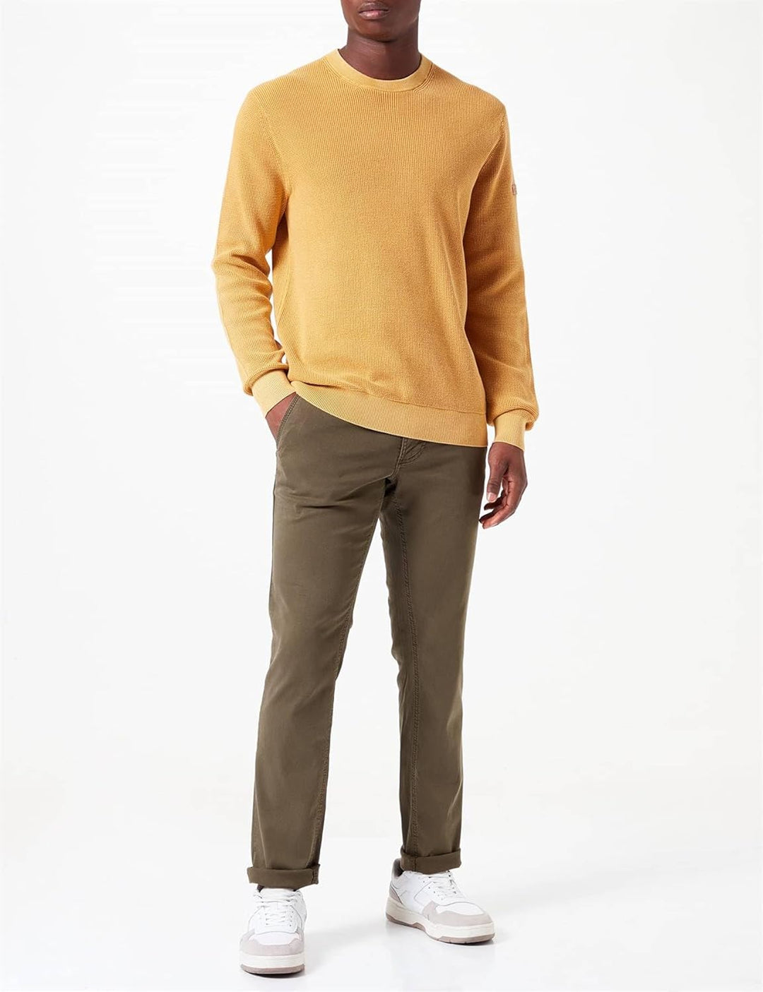camel active Herren Pullover 3XL Mustard, 3XL Mustard