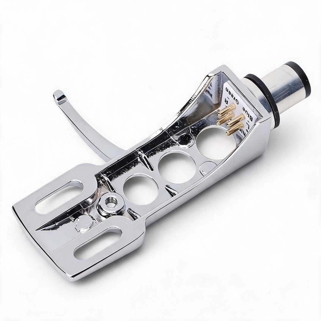 Annadue Phono Headshell mit Anschlussdrähten,Universal Ersatz LP Plattenspieler Phono Headshell Moun