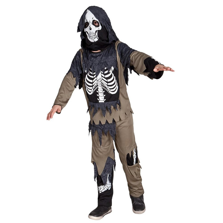 Boland - Kostüm Zombie Skelett für Kinder, 3 Teile im Set, Kostüm für Kinder, Karneval, Mottoparty,