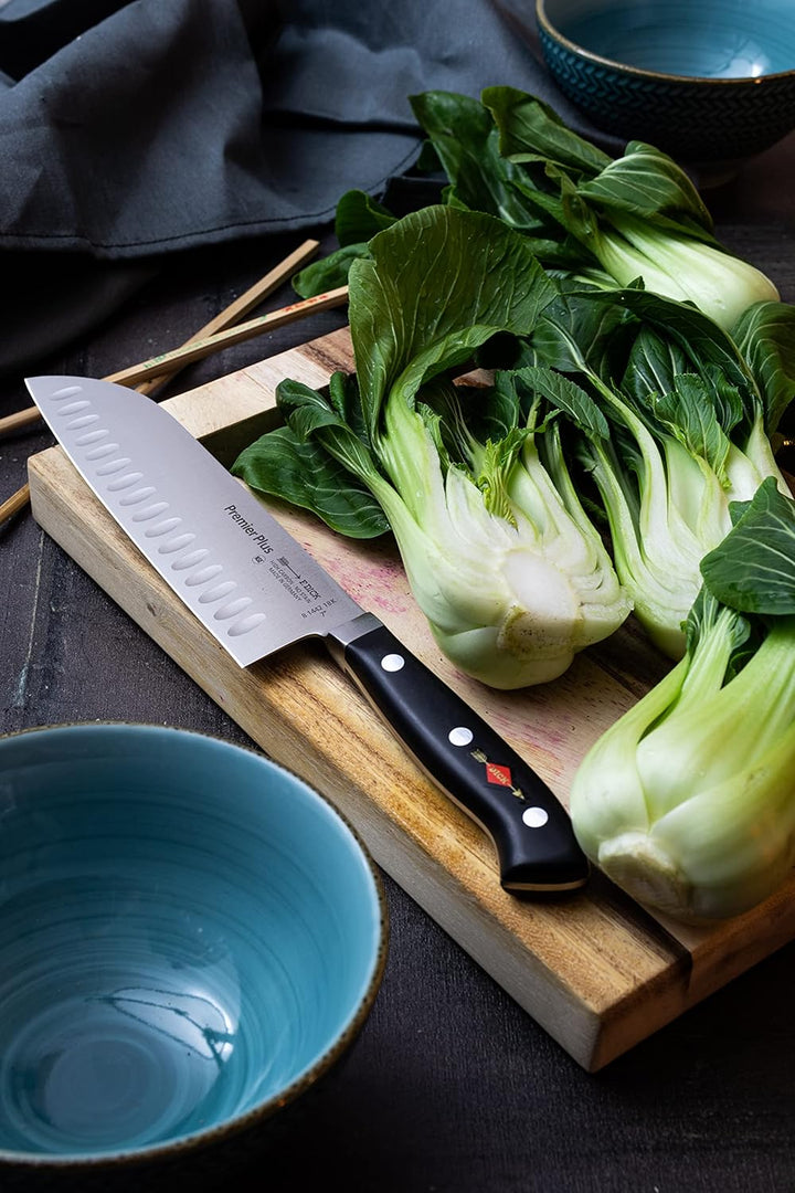 F. DICK Messerset, Premier Plus Eurasia (Gyuutoo Messer, Santoku, Officemesser, X50CrMoV15 Stahl, ni