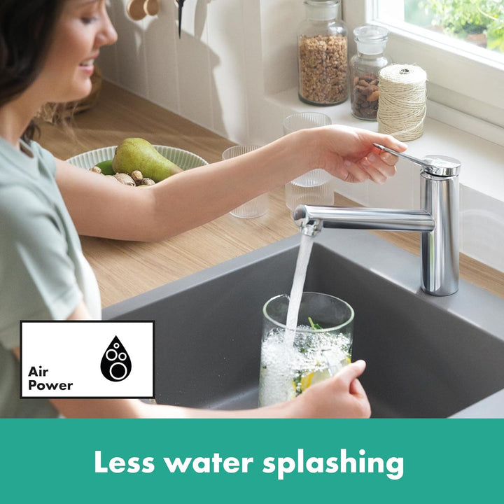 hansgrohe Küchenarmatur Zesis M33, Wasserhahn Küche mit Auslauf Höhe 150 mm, wassersparend, schwenkb