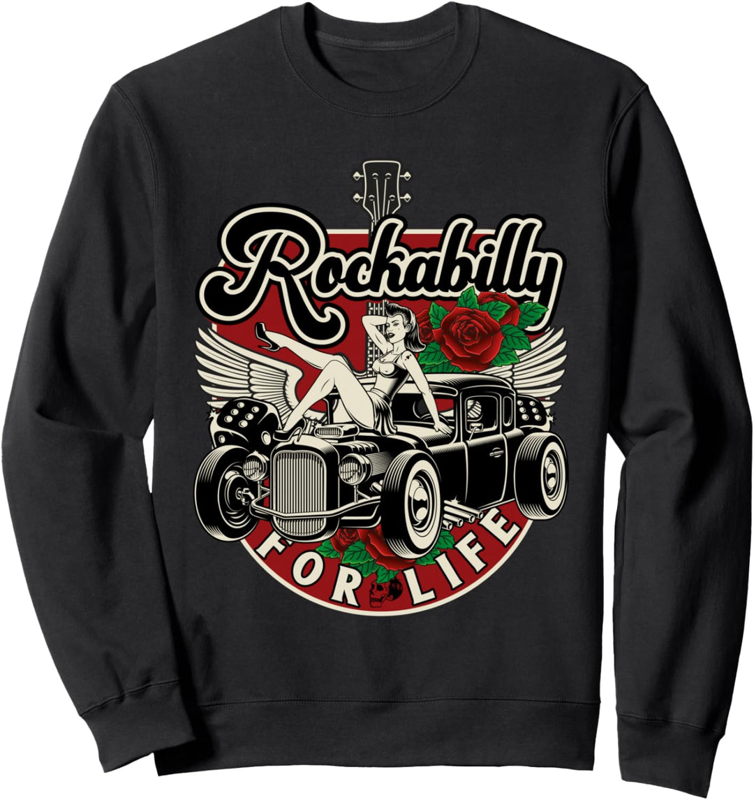 Vintage 50s RnR Design - Rockabilly for Life Sweatshirt