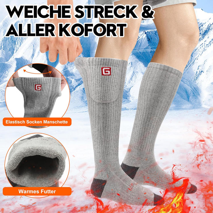 Svpro Beheizte Socken Herren Damen Wiederaufladbare mit Akku Elektrische Beheizbare Socken Winter Wa