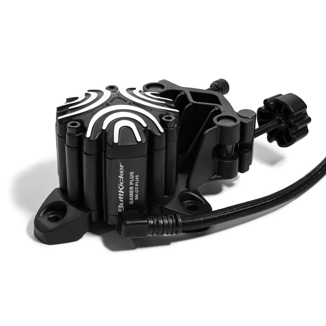 ButtKicker Gamer plus - Schwarz - Haptisches Simracing-Kit für PC mit 90-Watt-Verstärker - Rennsport