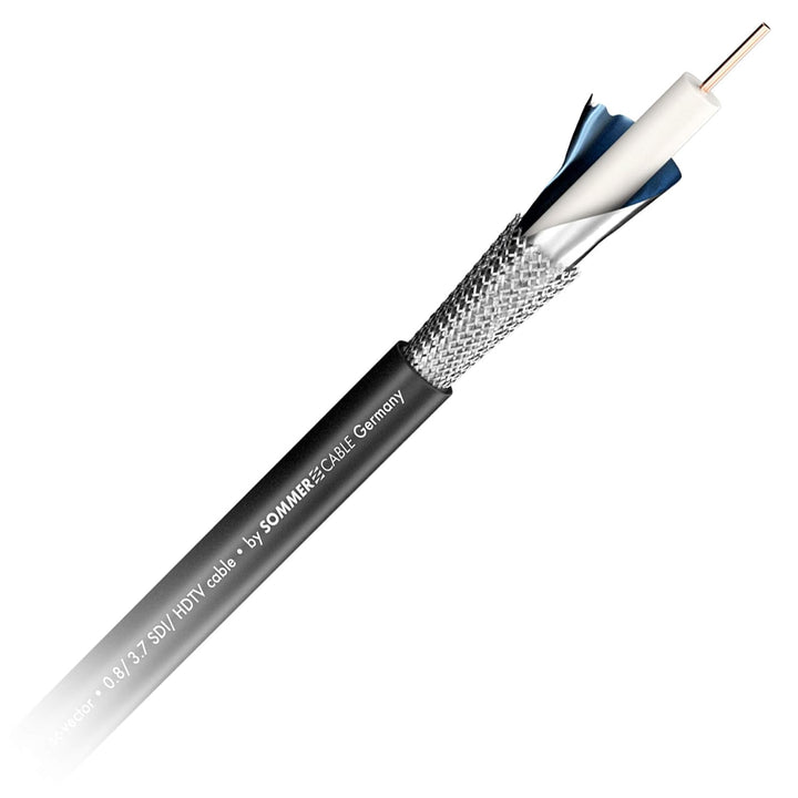 SommerCable 7,5m 3G 6G SDI Video-Patchkabel HD-SDI (HDTV) SC-Vector 0.8/3.7 1 x 0,80 mm² | BNC/BNC N