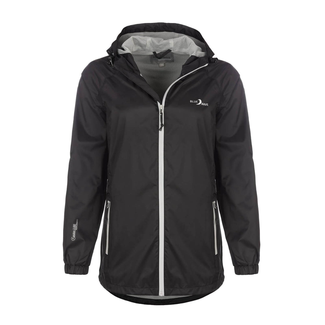 Blue Wave Damen Funktionsjacke Fabienne - Outdoor-Jacke Regenjacke Wander- und Fahrradjacke 38 Schwa
