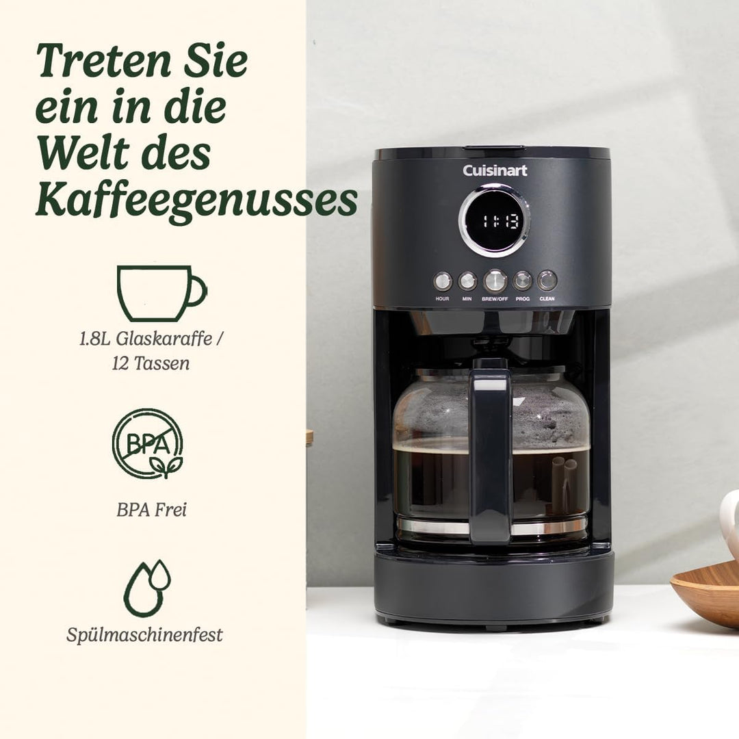 Cuisinart Filterkaffemaschine, Neutrals Collection, matt-schiefergrauer Finish, mit trendigen Chrom-