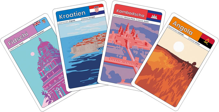 Brain Games, QuizWiz: Die kooperative Länder-Challenge, Familienspiel, Kartenspiel, 1-5 Spieler, ab