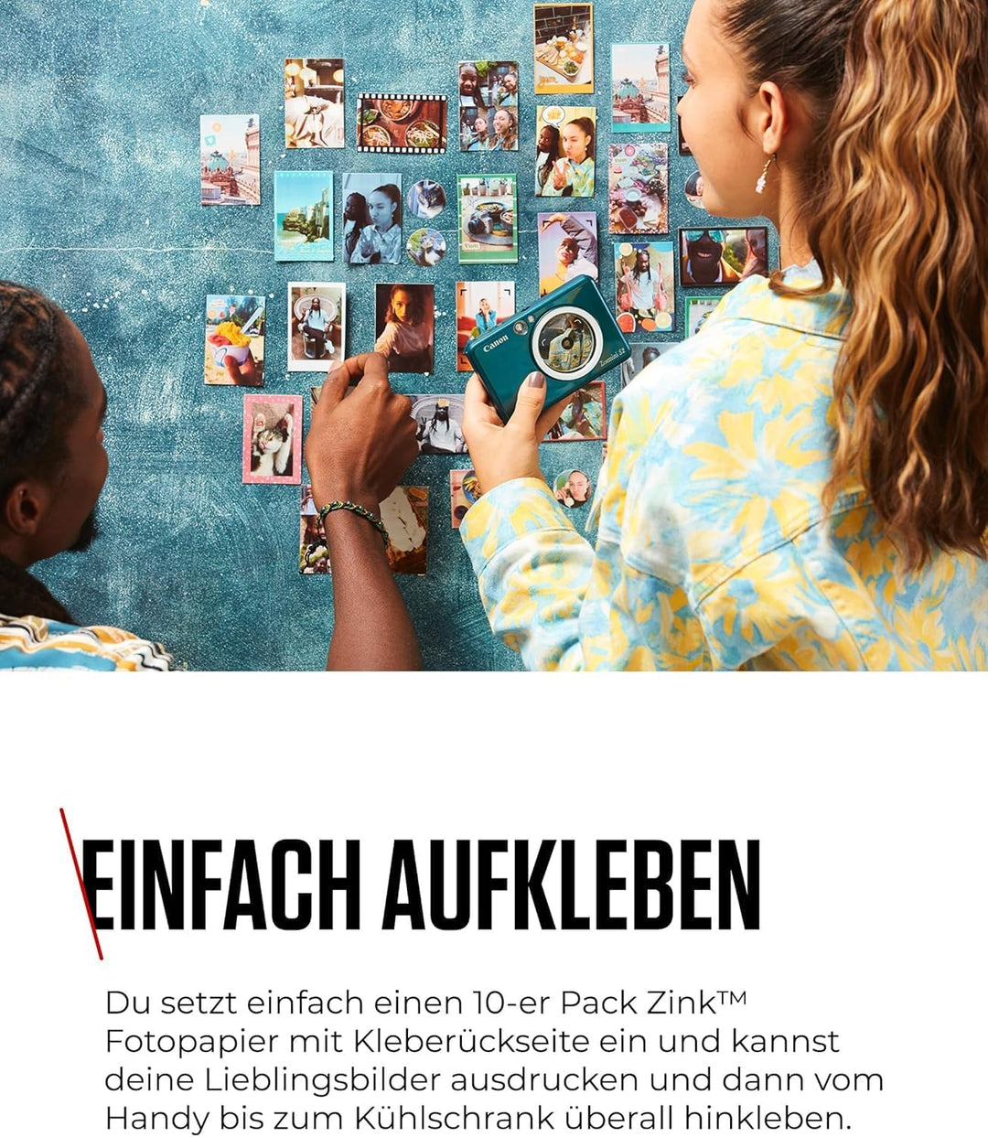 Canon Zoemini S2 Mini Sofortbildkamera + Fotodrucker mobil tragbar unterwegs Hosentasche (Fotodruck