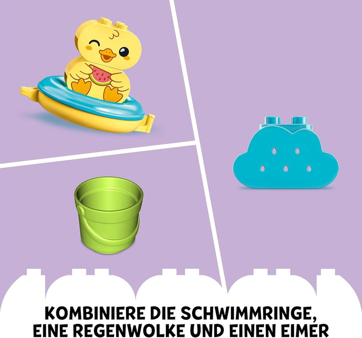 LEGO DUPLO Badewannenspass: Schwimmender Tierzug - Badespielzeug für Kleinkinder - Motorikspielzeug