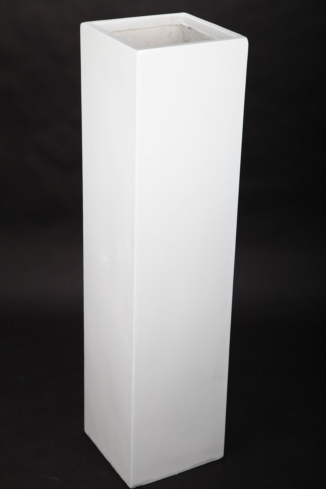 point home Blumentopf, Pflanzkübel aus Fiberglas, weiss, 100cm - für Innen