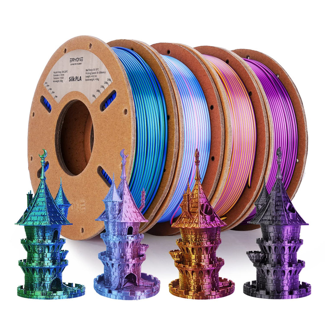 ERYONE PLA Filament 1.75mm, 3D Drucker filament bundle, Multi Color Pack 3D Printer Filament PLA +/-