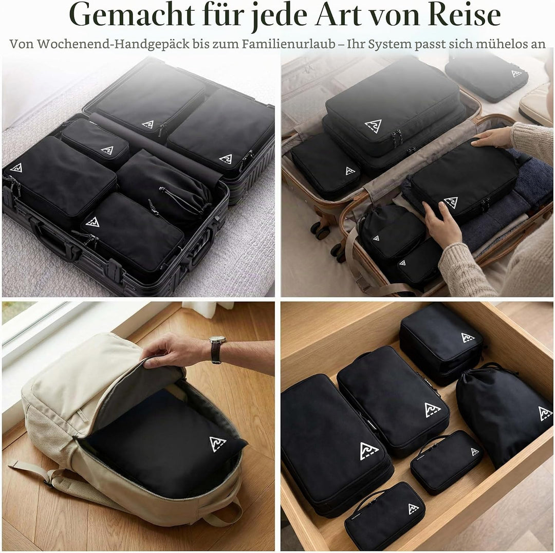 Well Traveled Packungswürfel, komprimiert für Reisen, mit HybridMax Doppelkapazitäts-Design, Packwür