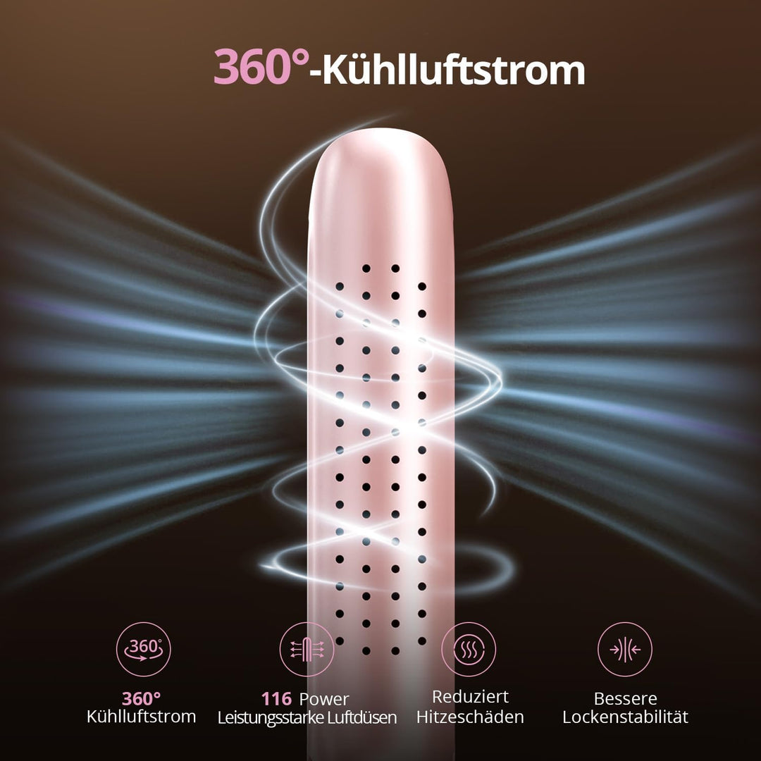 CrazyMar Glätteisen,2 In 1 Glätteisen Locken und Glätten,Ionen Air Glätteisen,9 Temperaturstufen(110