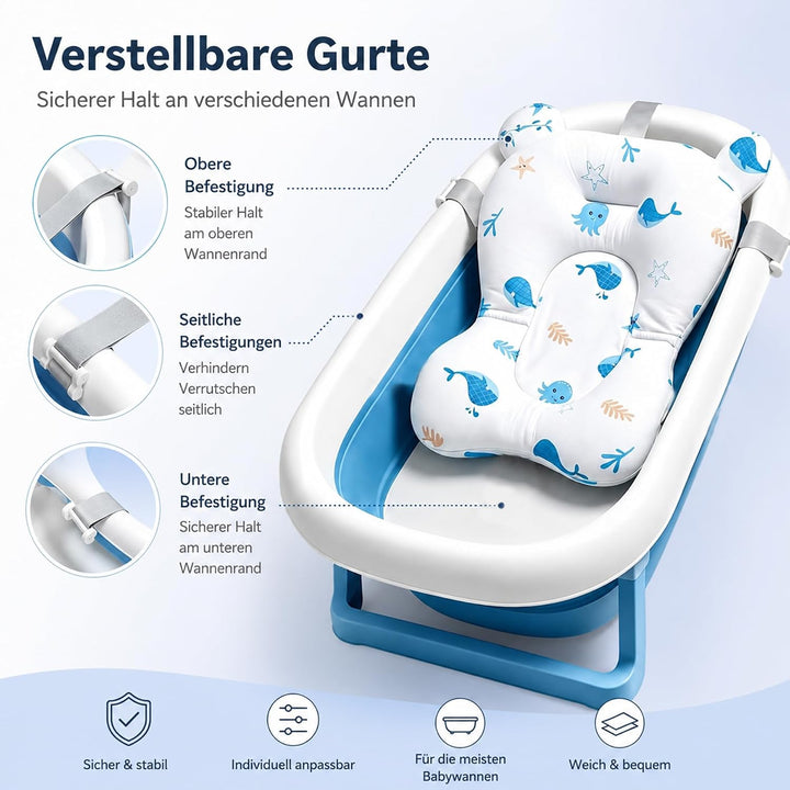 Babys Badekissen,Baby Badewannensitz,Einsatz Babywanne Badewanneneinsatz,Säuglings Neugeborene Badew