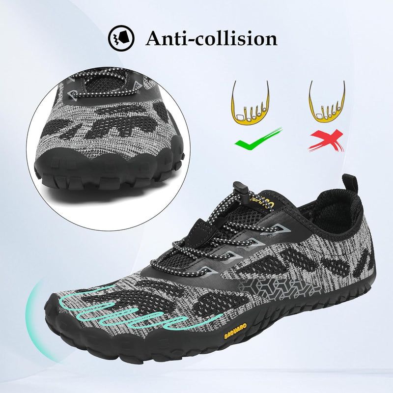 SAGUARO Barfussschuhe Herren Minimalistische Traillaufschuhe Damen Laufschuhe Outdoor Sport Fitnesss