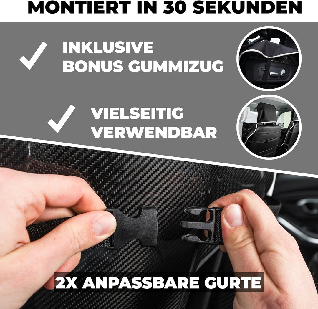 Pro2Protect [ Test SEHR GUT Autositzschoner Vordersitze | WASSERDICHT | 2er Set | Autositzbezüge,Sit