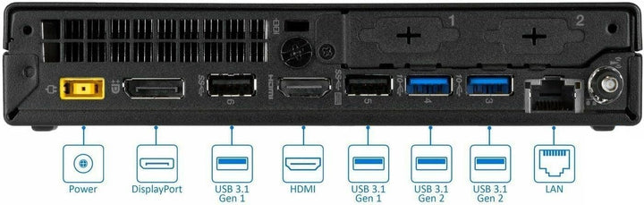 Lenovo ThinkCentre M920q Intel i7 7700 8-Thread 4.2 GHz Business Office Multimedia Computer mit 3 Ja