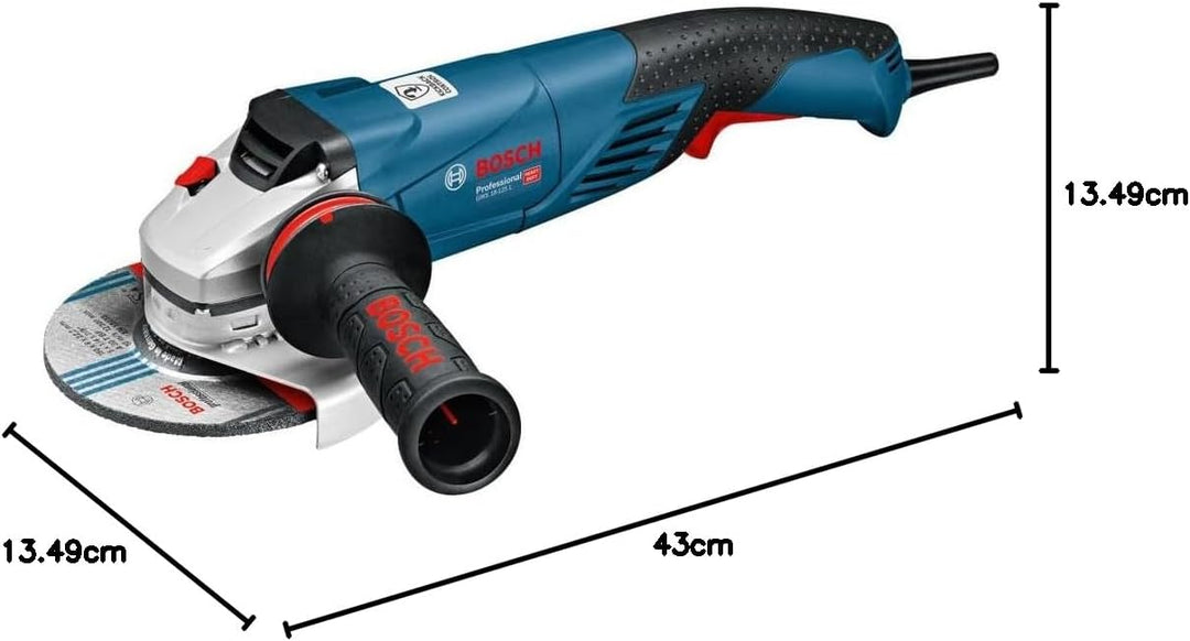 Bosch Professional 06017A3300 Winkelschleifer GWS 18-125 Spl, 1800 W, 240 V, 3 Stück Solo, Solo