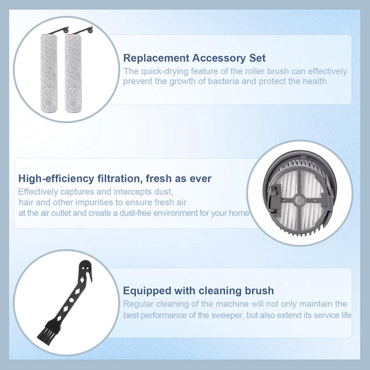 Bürstenrolle Filter Ersatzteile für Dreame H14 AE / H14 / H14 Pro / H14 Dual Nass- und Trockensauger