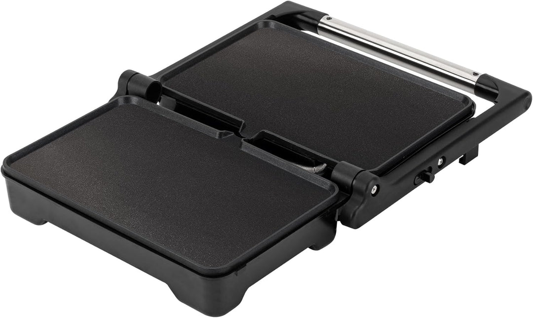 JATA JEGR1183 Doppelgrill, 1500 W, Elektrogrill mit 180°-Öffnung und Schwingdeckel, regulierbares Th