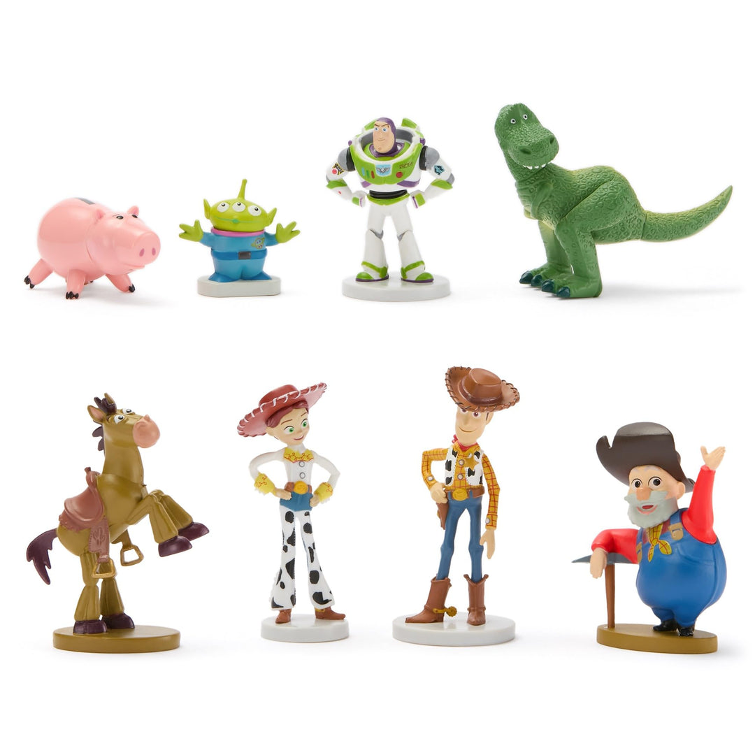 Disney Store Official - Toy Story (Pixar) - Figurenset - 8 Spielzeuge - Mit Buzz Lightyear, Woody, J