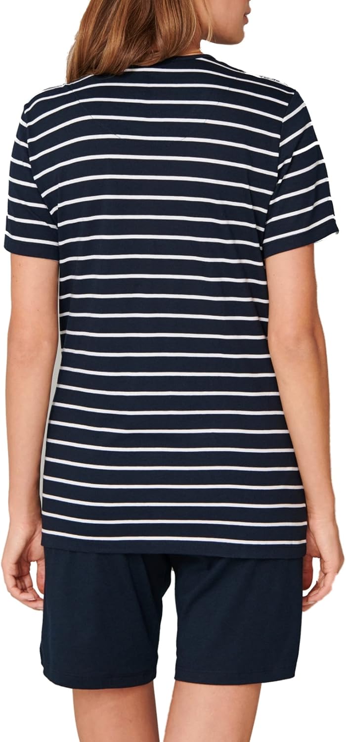 Schiesser Damen Schlafanzug Set kurz Baumwolle Modal - Nightwear 52 Nachtblau_173625, 52 Nachtblau_1